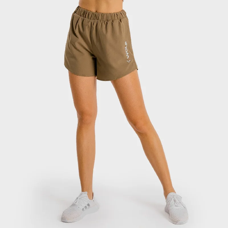 Soft, Supportive Yoga Wear At Unbeatable Savings Primal 2-in-1 Shorts - Taupe