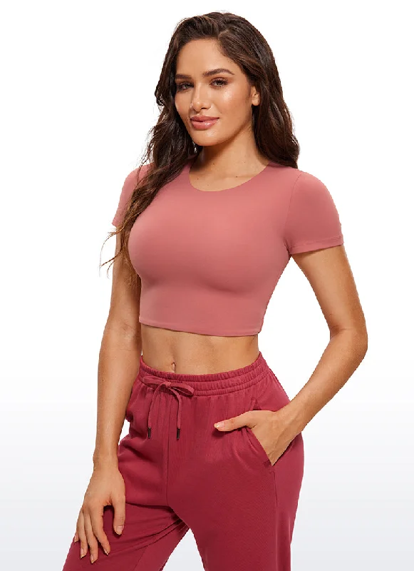 The Best Styles At The Best Prices Butterluxe Double Lined Cropped Short Sleeves