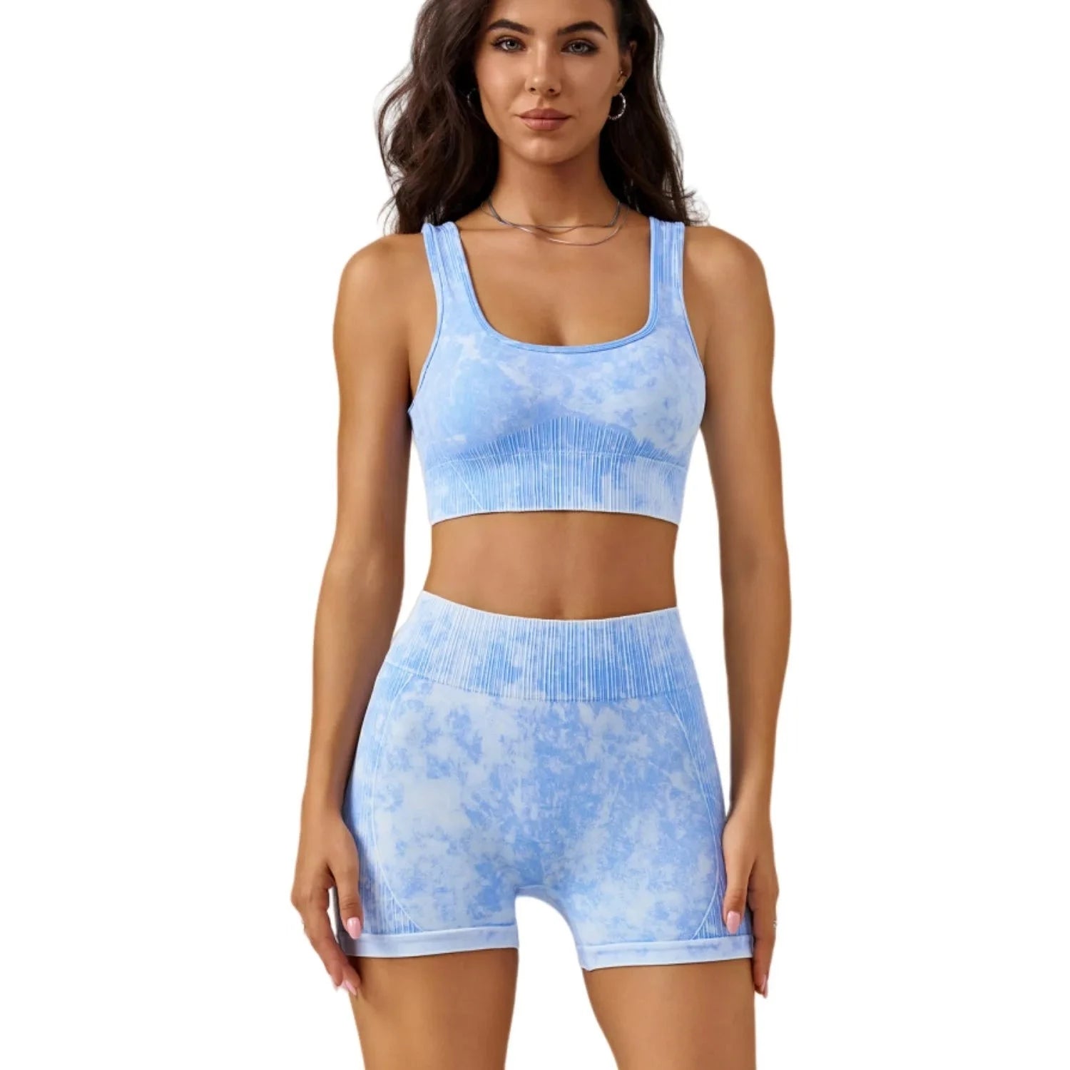 Performance Meets Savings In Our Yoga Wear Sale Seamless Tie-Dye Yoga Set