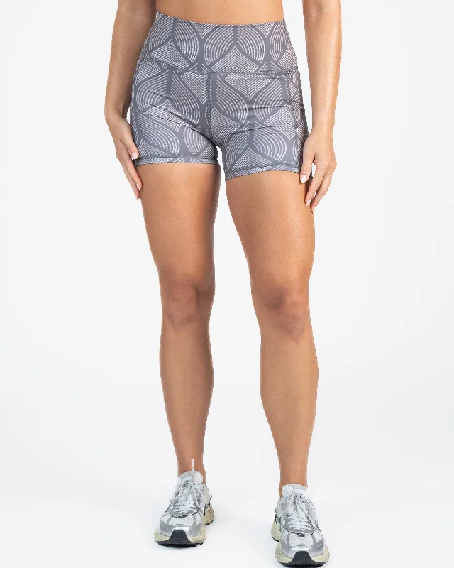 The Best Yoga Wear At The Best Prices Skin Biker Shorts (4 in. inseam) - Grey Peacock