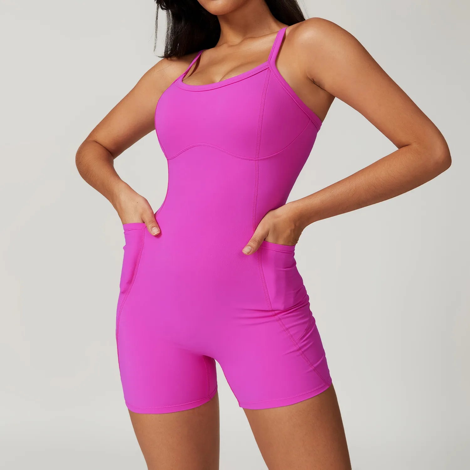 From Warm-Ups To Cooldowns, Shop And Save SPARK Jumpsuit with Pockets CLT8671