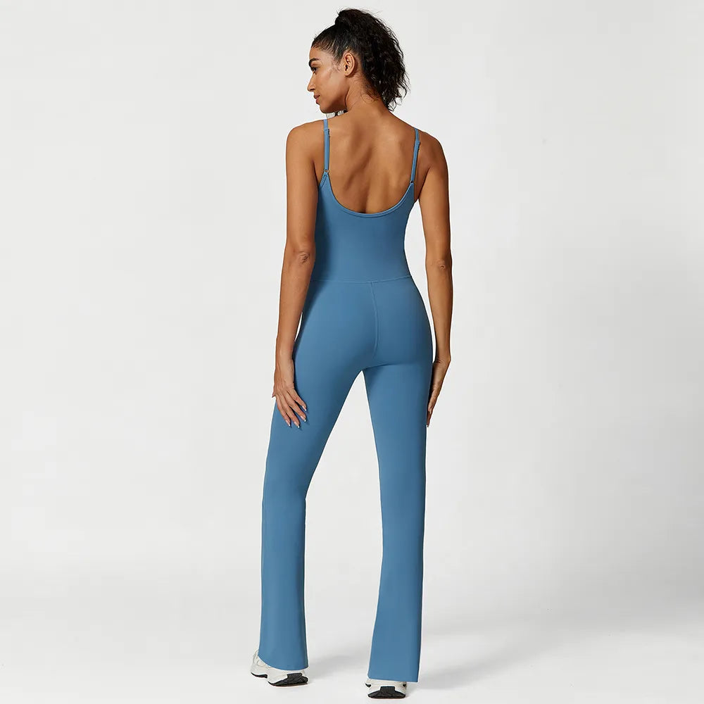 Yoga Wear At Unbeatable Prices SPARK Spaghetti Straps Long Jumpsuit SB2423