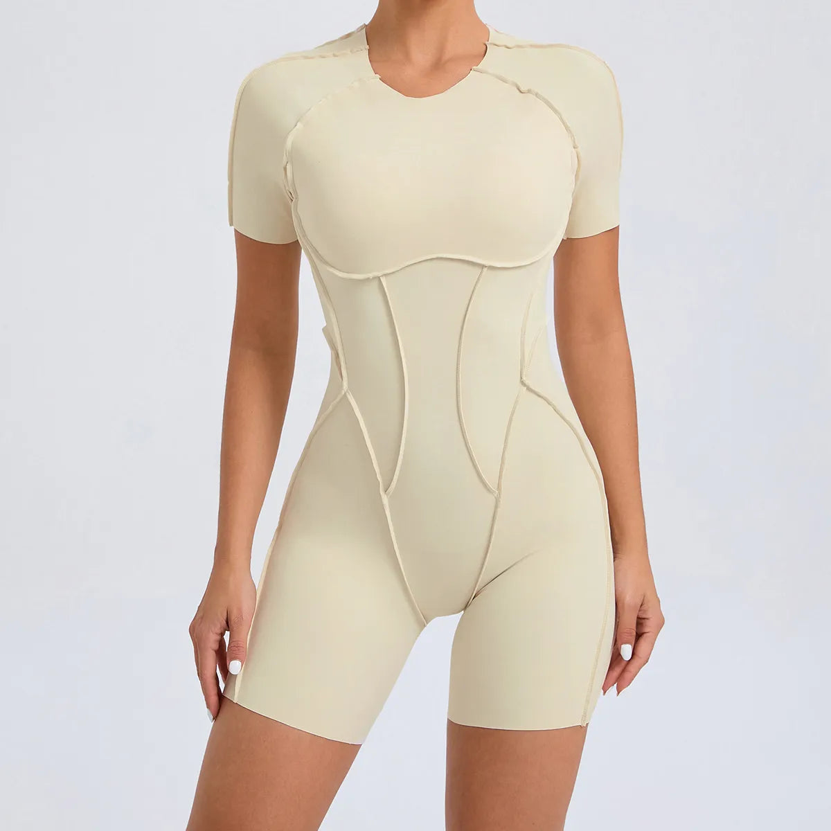 Stretch Your Limits, Not Your Wallet SPARK Workout Backless Romper TF50310