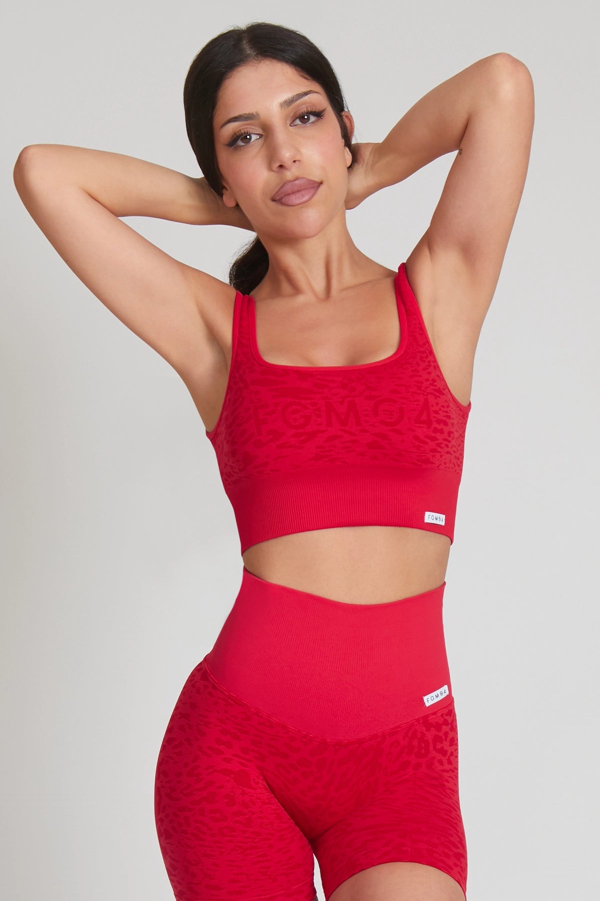Limited-Time Sale On Stylish Yoga Apparel Top Jungle Leopardo Rosso Taglia Unica
