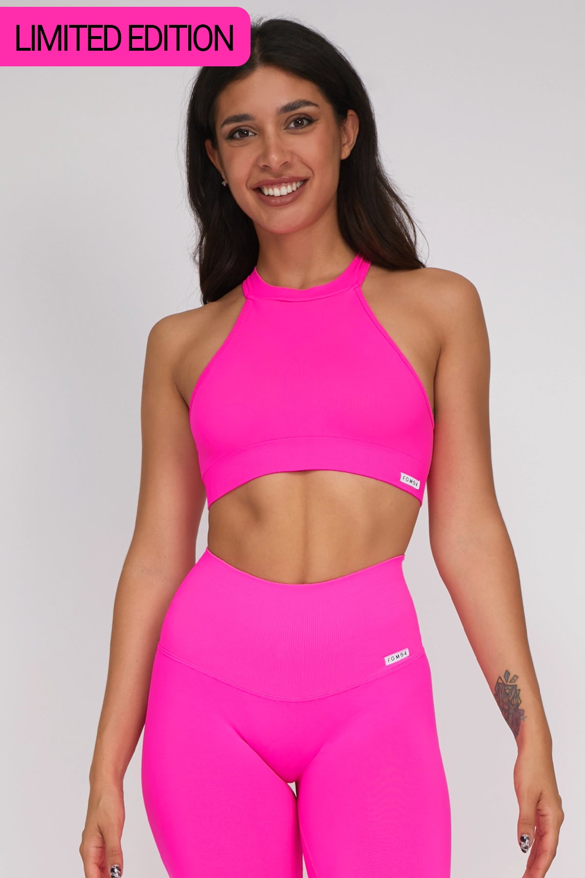 Limited-Time Sale On Stylish Yoga Apparel Top Olimpia Fuxia Fluo