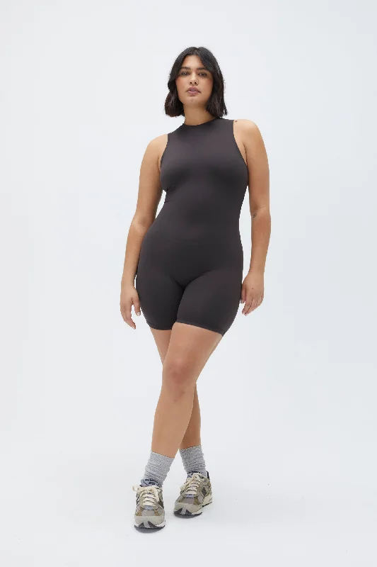 High-Quality Yoga Clothing At Budget-Friendly Prices Ultimate Sleeveless Romper - Coffee Bean