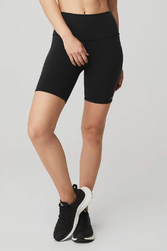 The Perfect Blend Of Comfort And Savings 7" High-Waist Biker Short - Black