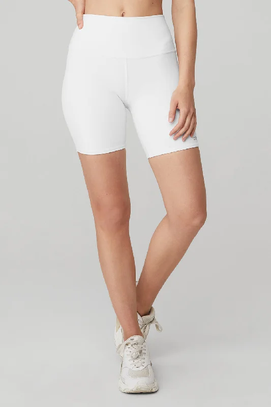 Ultimate Comfort And Style Now At Lower Prices 7" High-Waist Biker Short - White