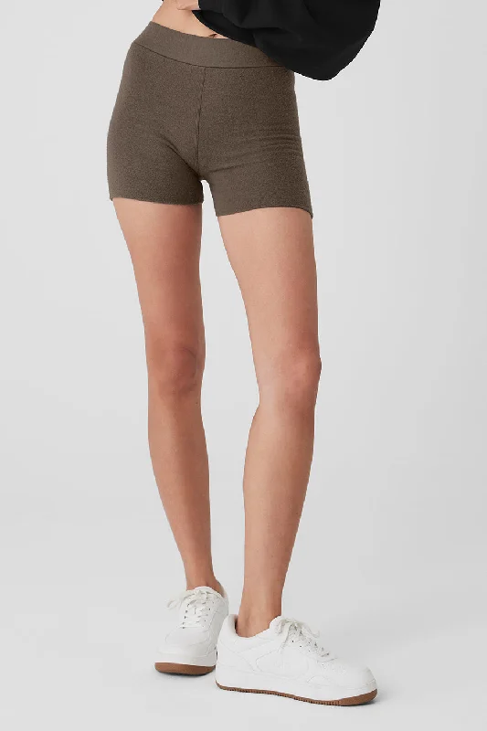 Stretch, Move, And Save On Yoga Clothing Alolux High-Waist Me Time Short - Olive Tree