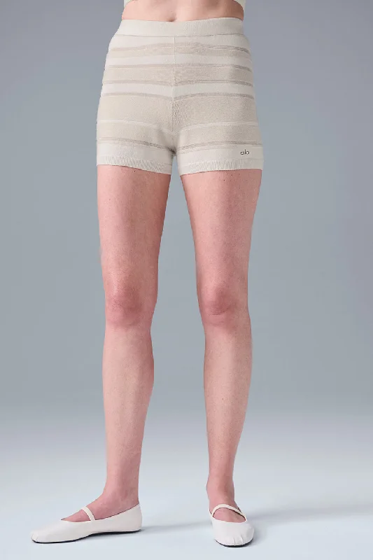 Your Yoga Wardrobe, Upgraded For Less Sport Play High-Waist Knit Short - Ivory/Alabaster