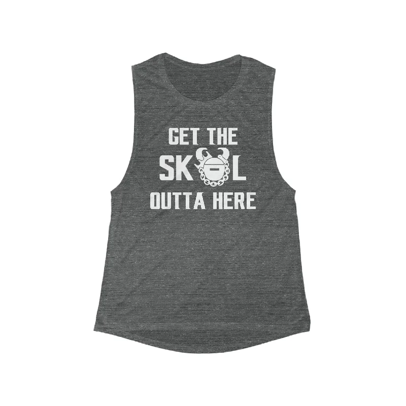 Performance Meets Savings In Our Yoga Wear Sale Women's Flowy Scoop Muscle Tank - Get OUTTA Here