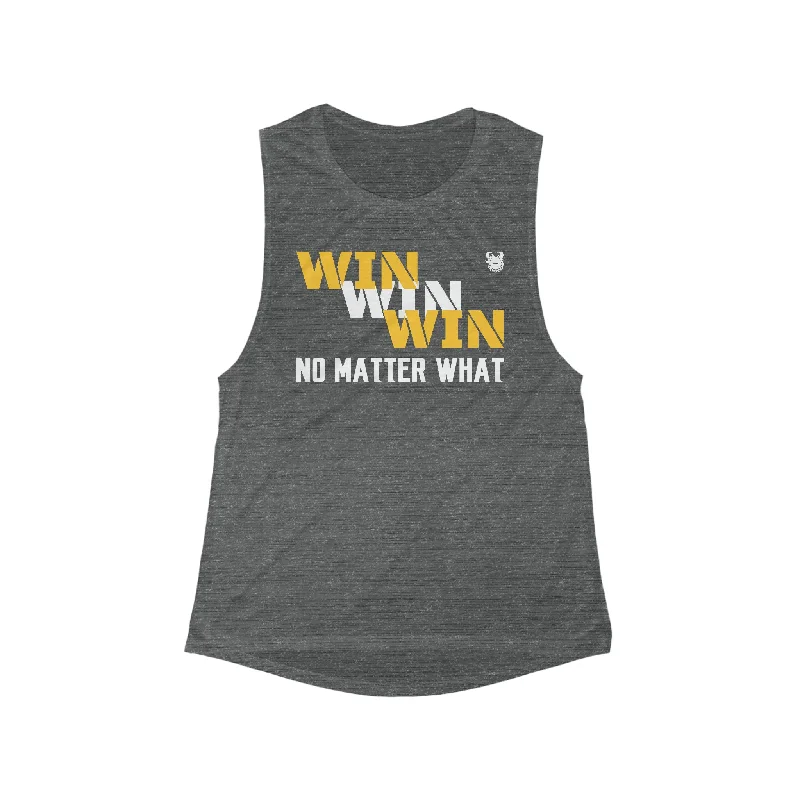 Find Your Perfect Fit With Discounted Yoga Outfits Women's Flowy Scoop Muscle Tank - No Matter What