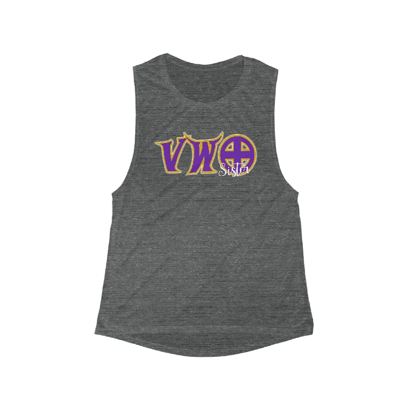 The Best Yoga Wear At The Best Prices Women's Flowy Scoop Muscle Tank - VWO Sister