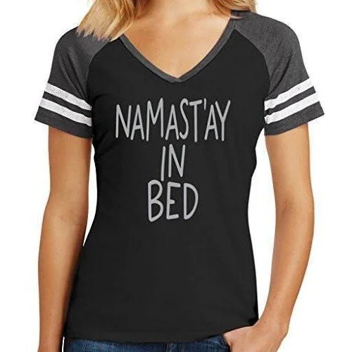 Yoga Apparel Designed For Movement At Lower Prices Womens Namast'ay in Bed V-neck Top