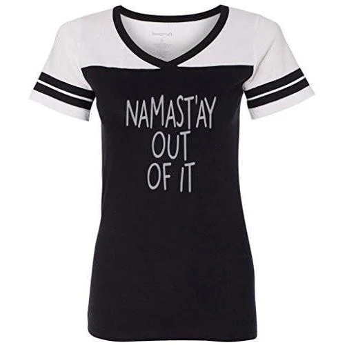 Breathable, Moisture-Wicking, And Budget-Friendly Womens "Namast'ay Out of It" Sporty Yoga Tee