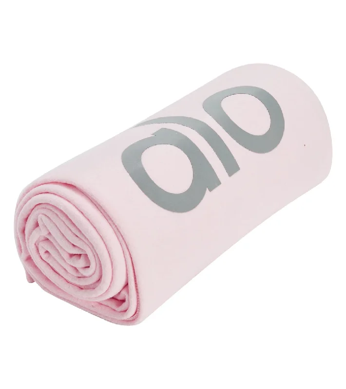 Flow Into Savings On Must-Have Yoga Accessories Alo Yoga Grounded No-Slip Mat Towel Powder Pink