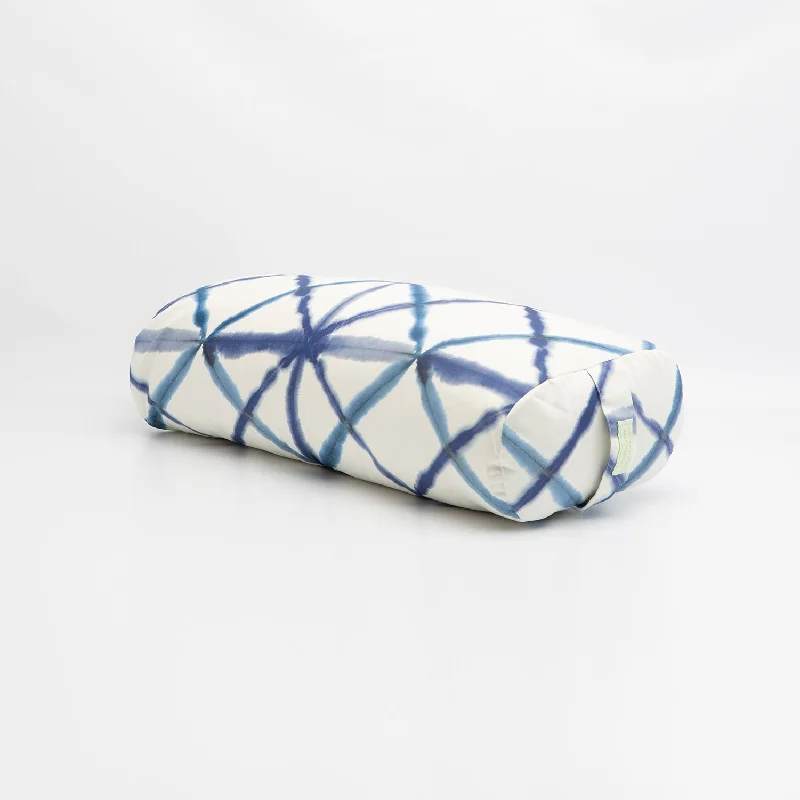 Elevate Your Experience With Must-Have Yoga Gear Blue Watercolor Geometric Bolster