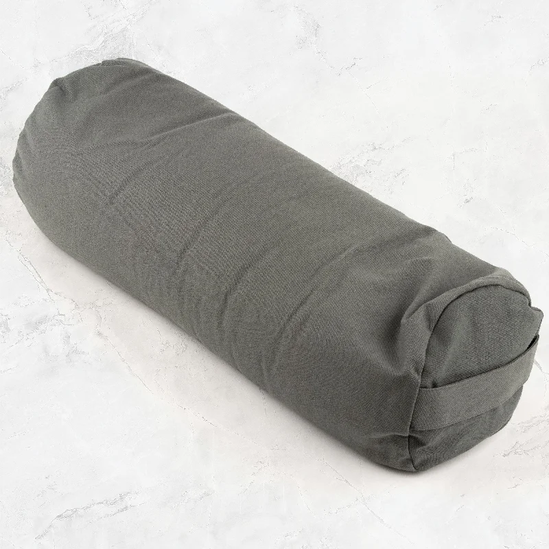 Relax, Restore, And Save On Yoga Essentials Buckwheat Support Bolster Pillow - Grey