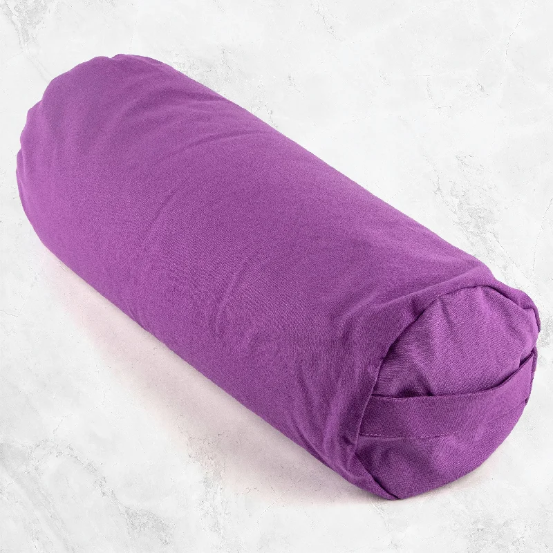 Mindful Movement Starts With Mindful Savings Buckwheat Support Bolster Pillow - Plum