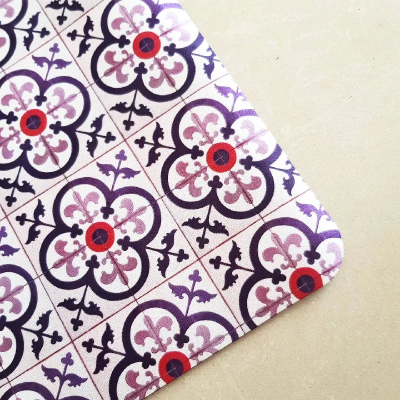 Feel Grounded With Yoga Mats At Discounted Prices Vegan Suede Yoga Mat - Peranakan tile Brownie