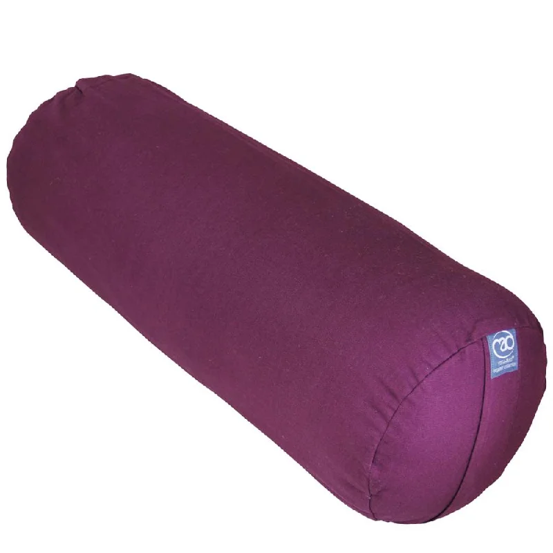 Style And Support For Every Pose At Special Discounts Fitness Mad Organic Yoga Bolster | Plum