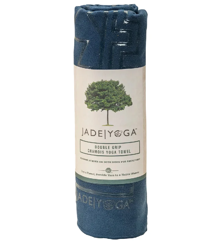 Shop Smart, Stretch Better With Yoga Gear Deals Jade Yoga Chamois Double Grip Yoga Mat Towel 72" Midnight Blue