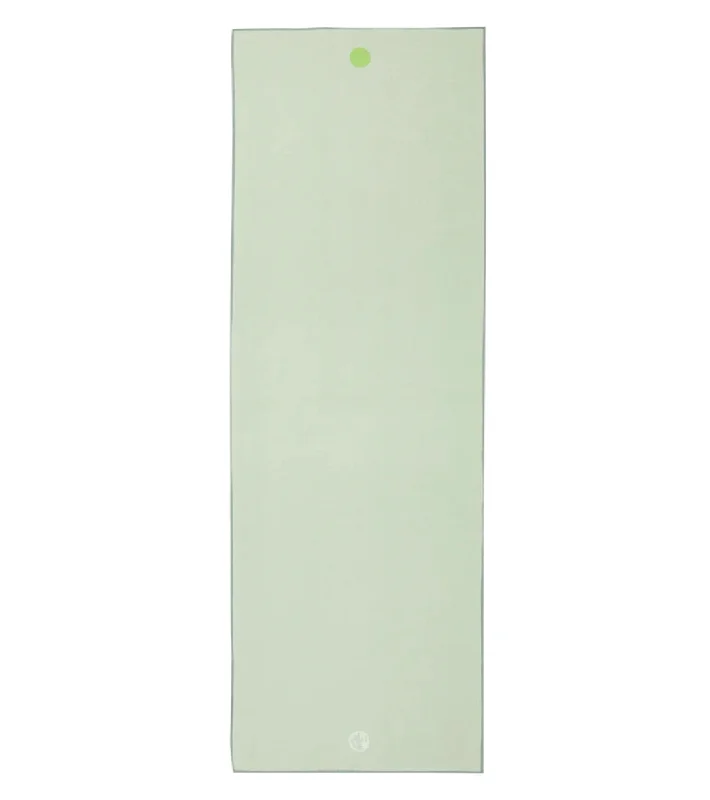 The Best Yoga Props At The Best Prices Manduka Yogitoes+ Repreve® Yoga Mat Towel, 71" Celadon Green