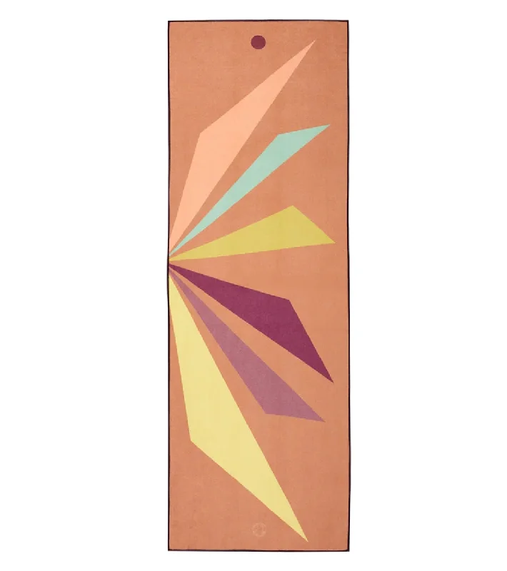 Enhance Every Stretch With Premium Yoga Gear Manduka Yogitoes+ Repreve® Yoga Mat Towel, 71" Palm Punch