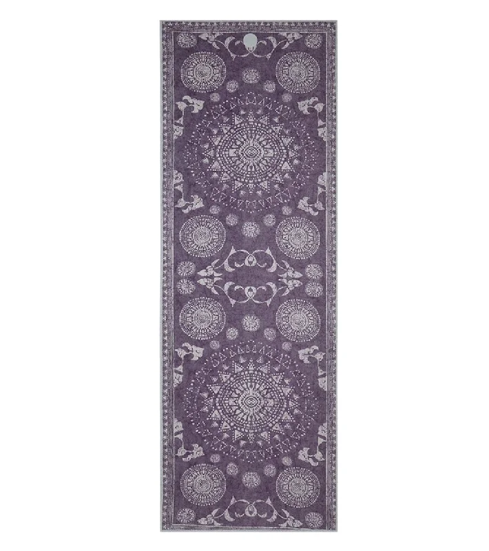 Affordable Comfort With Our Yoga Gear Discounts Manduka Yogitoes® Yoga Mat Towel, 71" Geija Purple