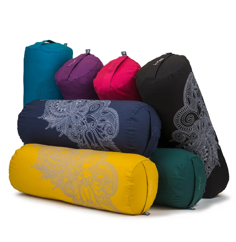 Find Your Flow With Our Yoga Sale Round Bolster - Organic Cotton - Henna