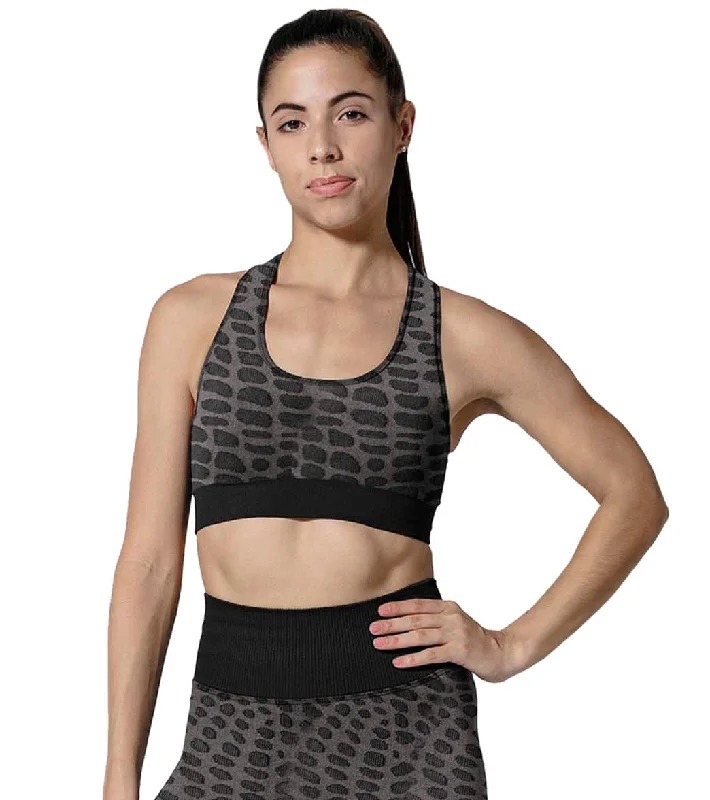 Stretch, Move, And Save On Yoga Clothing 925Fit Skin Deep Yoga Sports Bra Grey
