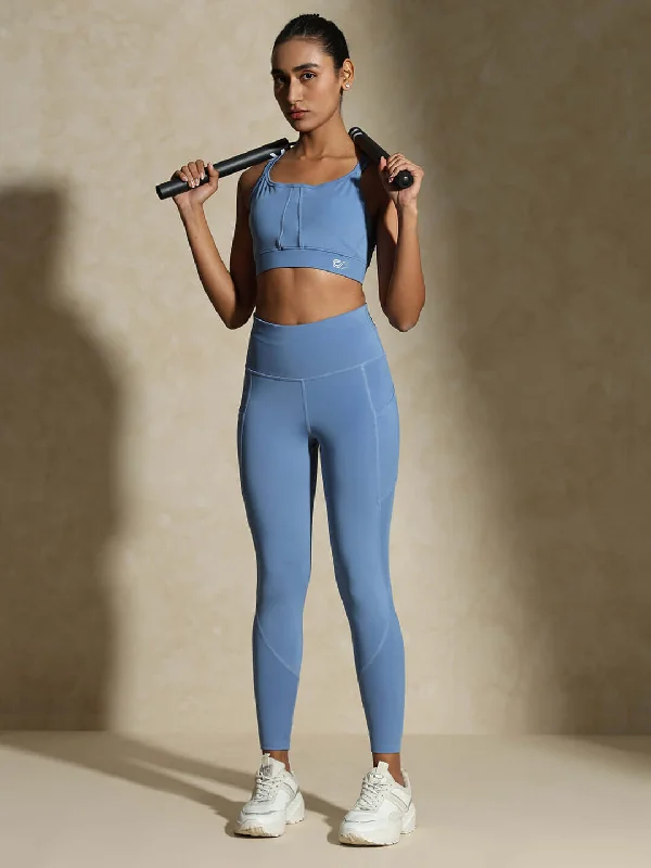 Limited-Stock Sale On Yoga Tops And Leggings Cerulean Yoga Strap Back Bra & Aura Leggings Limited-Stock Sale On Yoga Tops And Leggings Cerulean Yoga Strap Back Bra & Aura Leggings