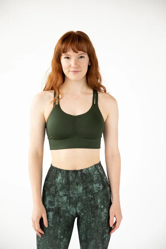 Comfortable, Stylish, And Now More Affordable Handful Double Down Bra – JunipHer (Forest Green)