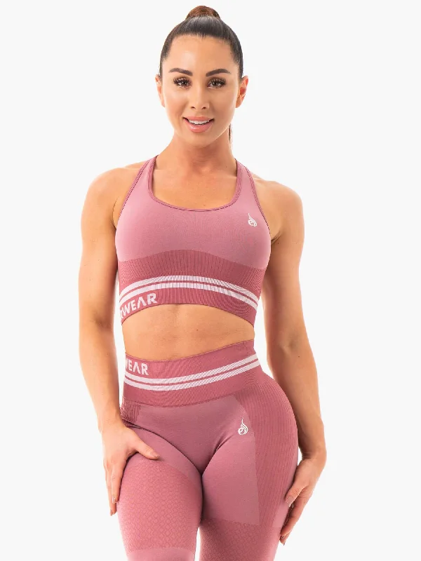 Don't Miss Out On Premium Yoga Wear Deals Freestyle Seamless Longline Sports Bra - Dusty Pink Don't Miss Out On Premium Yoga Wear Deals Freestyle Seamless Longline Sports Bra - Dusty Pink