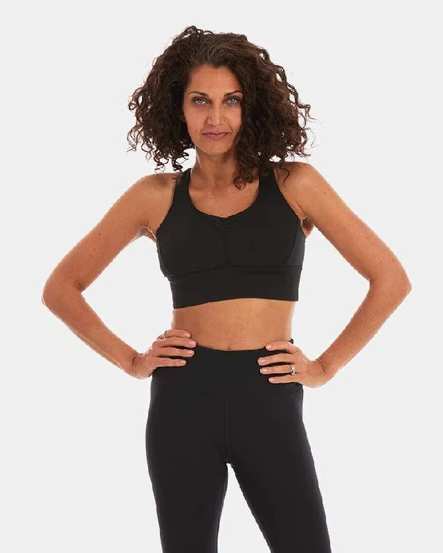 Soft, Stretchy, And Super Affordable Yoga Wear Handful Gametime Bra – Black