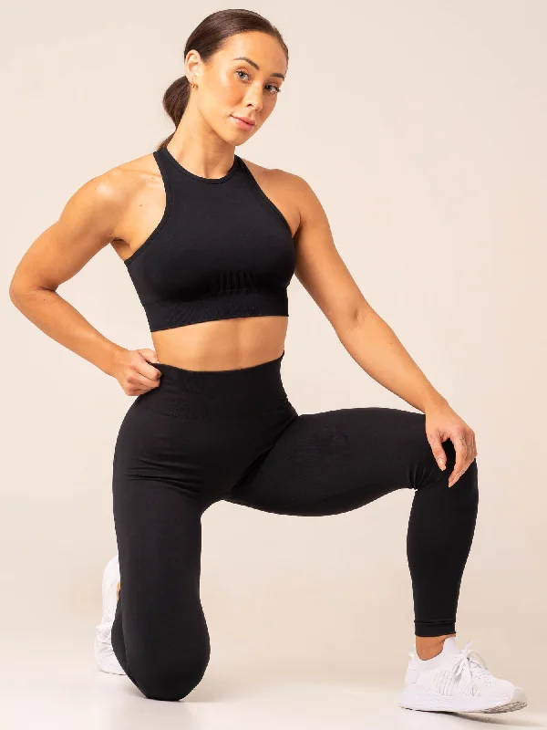 Ultimate Comfort And Style Now At Lower Prices Lift Seamless High Neck Sports Bra - Black Ultimate Comfort And Style Now At Lower Prices Lift Seamless High Neck Sports Bra - Black