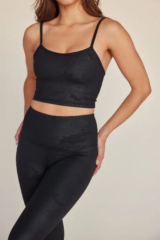 Black Embossed Camo