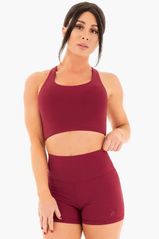 The Best Yoga Clothing At The Best Prices NKD Sports Bra - Berry Red