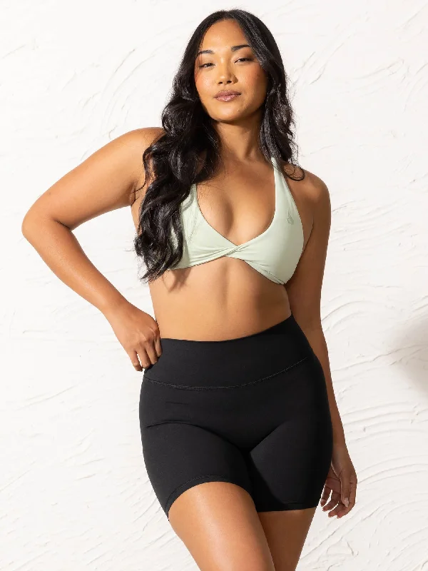 Find Balance In Stylish And Affordable Yoga Wear NKD Twist Sports Bra - Cucumber