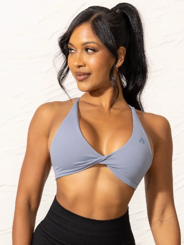 Your Yoga Essentials, Now At Lower Prices NKD Twist Sports Bra - Denim Blue