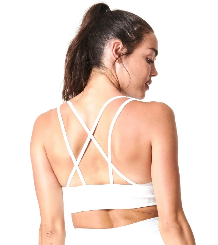 Enhance Your Flow With Stylish Yoga Wear At Great Prices NUX Levitate Seamless Yoga Sports Bra Coconut