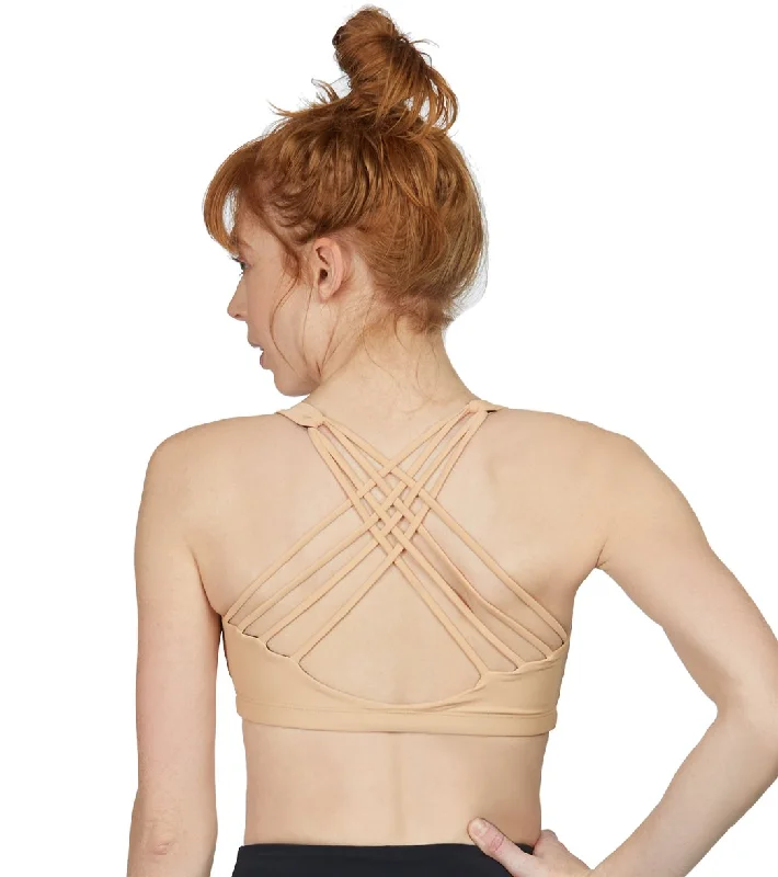 Don't Miss Out On Premium Yoga Wear Deals Onzie Chic Yoga Sports Bra Caramel Kiss