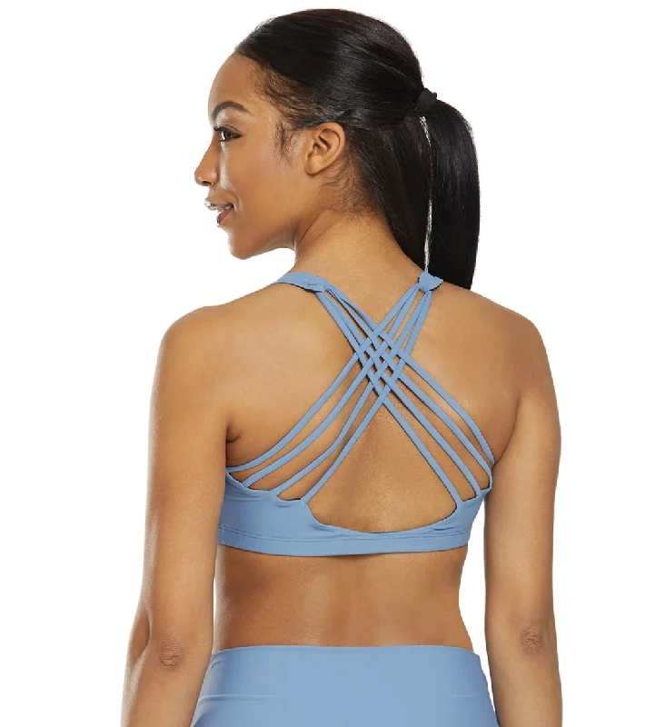 Breathe, Stretch, And Save On Yoga Apparel Onzie Chic Yoga Sports Bra Pewter