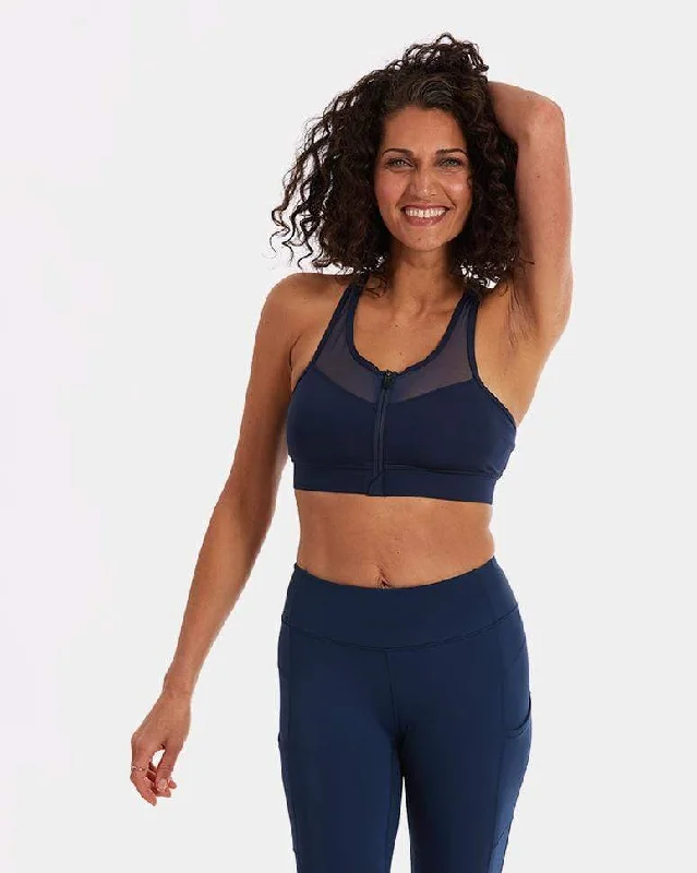 Soft, Supportive Yoga Wear At Unbeatable Savings Handful The Closer Bra - Night Swim Navy