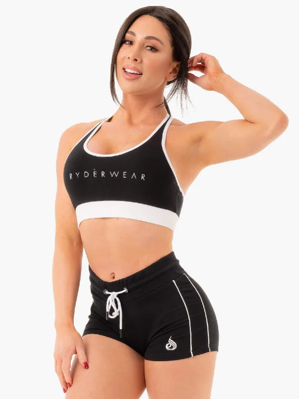 Embrace Comfort With Yoga Wear On Sale Track Sports Bra - Black