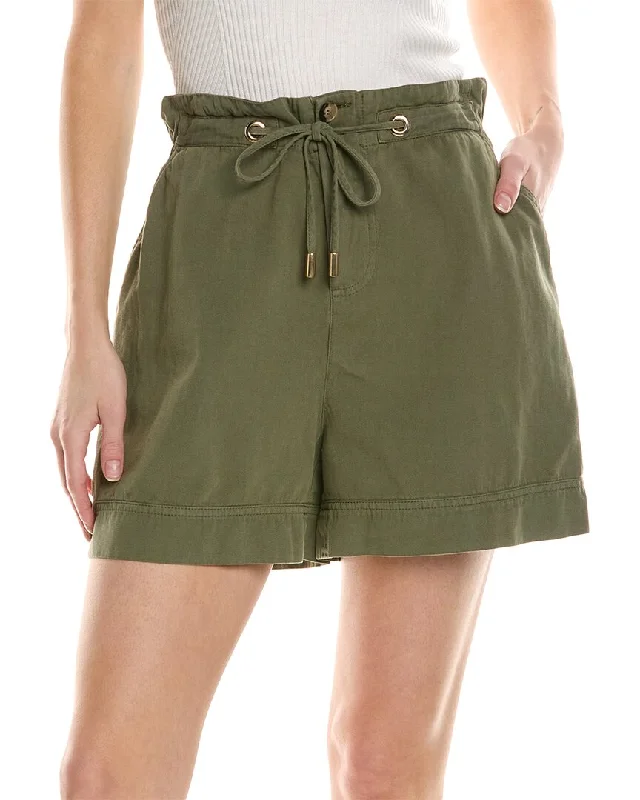 Namaste And Save On Yoga Apparel ba&sh Drawstring Linen-Blend Short