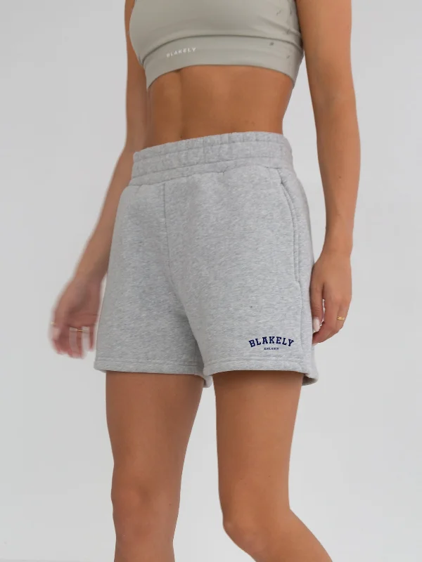 Yoga Apparel Designed For Movement At Lower Prices Heritage Jogger Shorts - Marl Grey