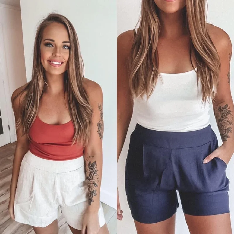 Shop High-Quality Yoga Apparel At Exclusive Discounts Linen Shorts • More Colors!