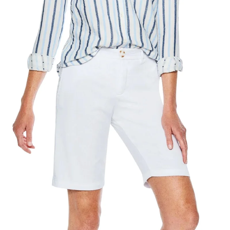 Breathable, Moisture-Wicking, And Budget-Friendly Nash Slim Bermuda Short In White