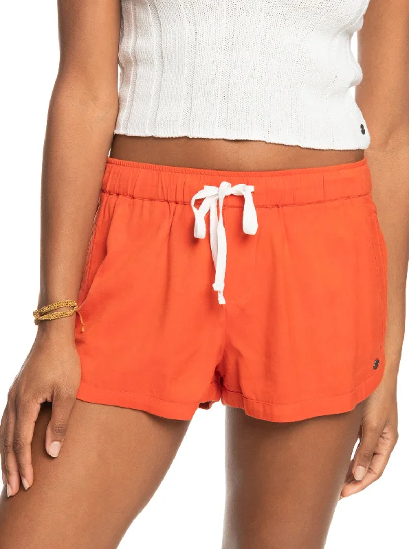 Sweat In Style With Yoga Clothing Discounts New Impossible Love Elastic Waist Shorts - Tigerlily